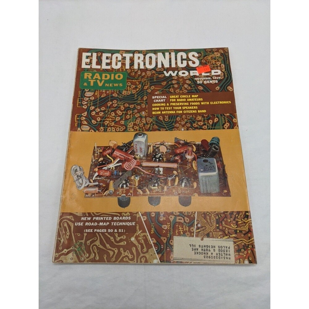 Electronics World Radio And TV News November 1959 Magazine